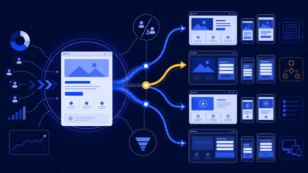 Branching landing page builder paths for Unbounce alternatives